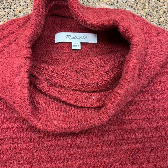New Madewell  Belmont Mock Neck Sweater in Coziest Yarn Size XXS - Picture 8 of 9